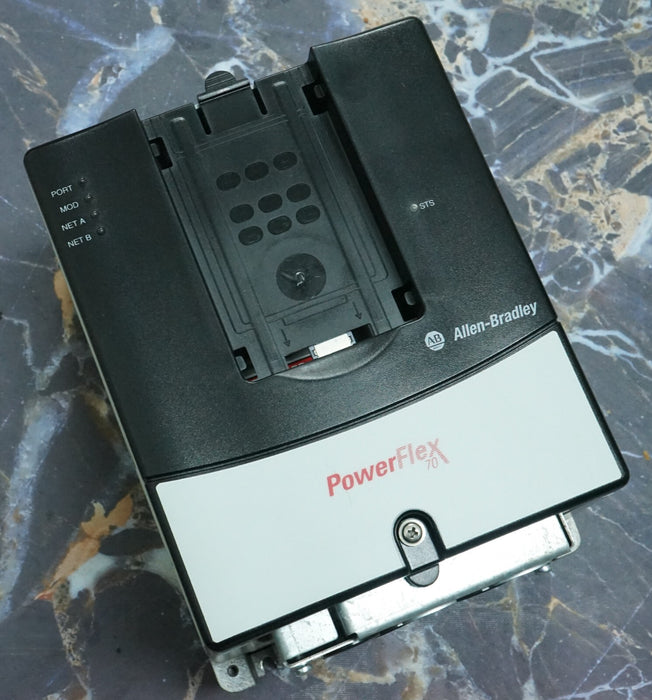 Low Hours Allen-Bradley  20AD5P0A3AYNANC0 70 3 HP 480VAC FRN:5.001 Tested Good