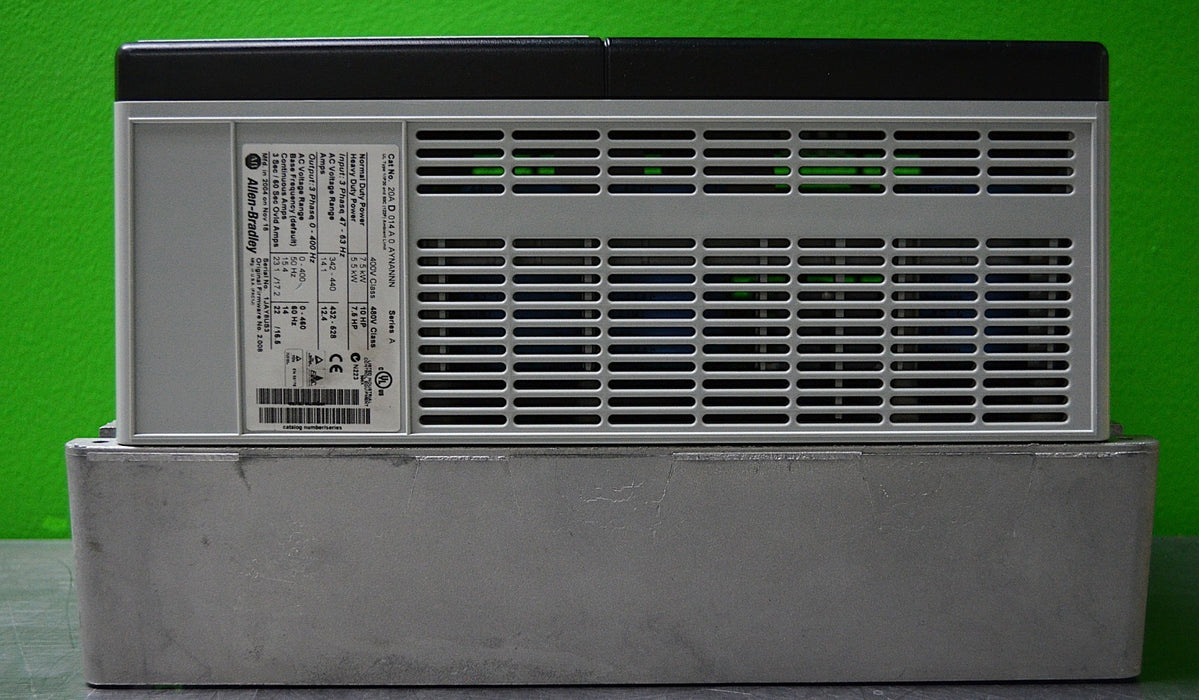 Low Hours Allen-Bradley PowerFlex 70 10 HP 20AD014A0AYNANNN Series A FRN: 2.008