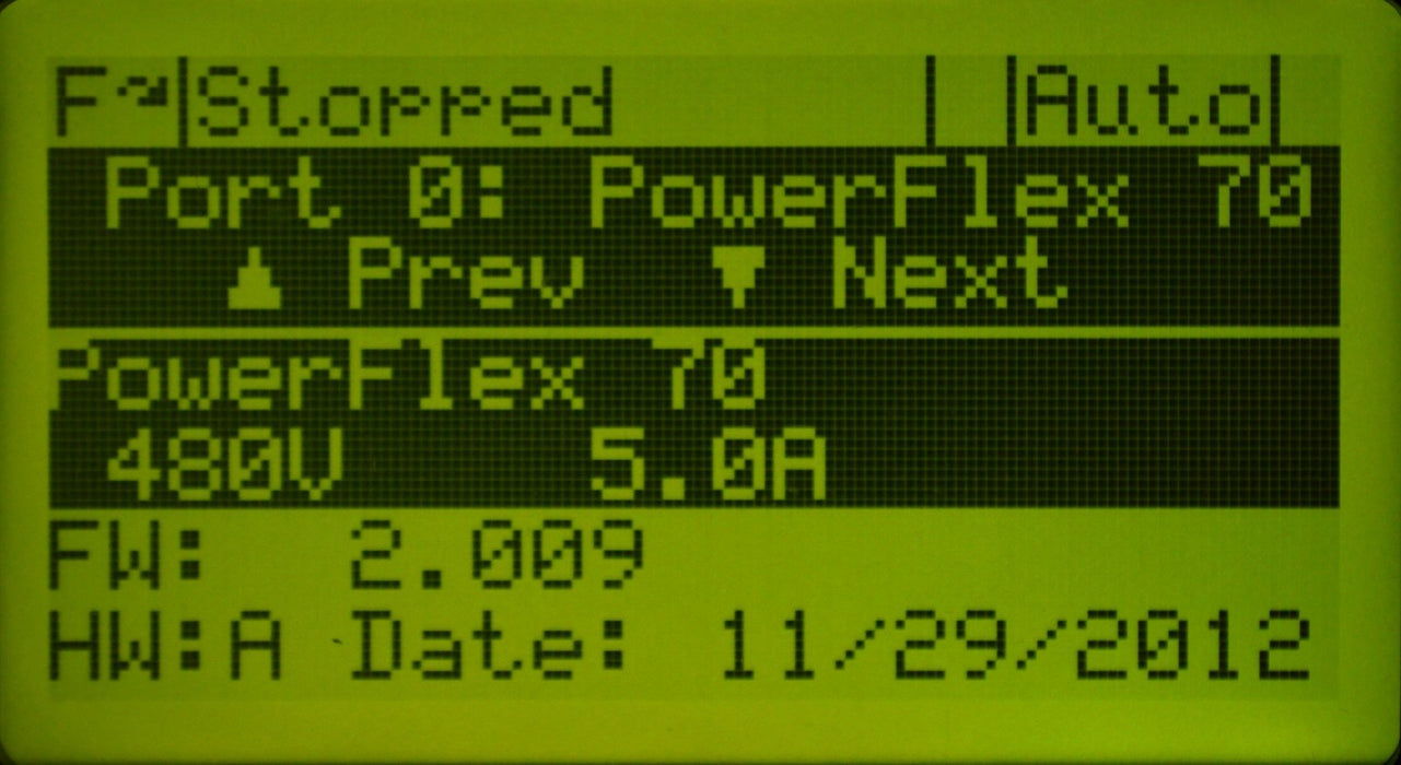 Low Hr Allen-Bradley PowerFlex 70 3 HP 20AD5P0A0AYNNNNN 480 VAC Tested FRN:2.009