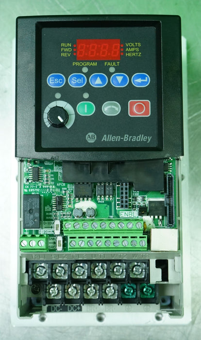 Allen-Bradley 22B-D1P4H204 PowerFlex 40 0.5HP Ser. A FRN: 6.01 Tested (No Cover)