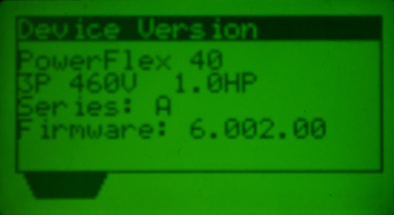 Allen-Bradley 22B-D2P3N104 PowerFlex 40 Drive Series A Tested Good 6.02