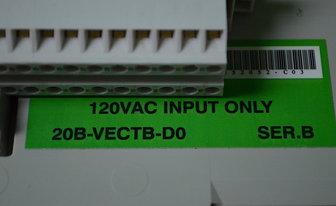 Allen-Bradley 20B-VECTB-D0 PowerFlex 700 Vector Cassette 120VAC IO FRN: 8.002