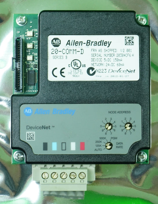Allen Bradley 20-COMM-D Series B Powerflex Device Adapter FRN:2.001 Tested