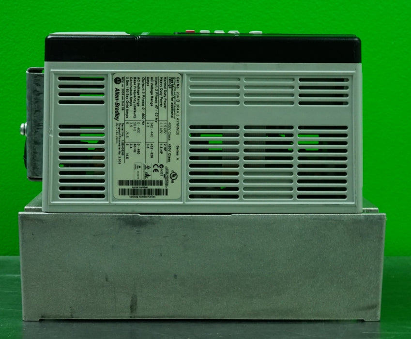 Allen-Bradley PowerFlex 70 2HP 20AD3P4A3AYNNNC0 480VAC FRN:3.003 Tested Good