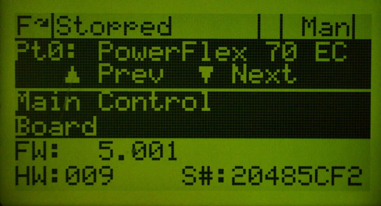 Allen-Bradley 20AC2P1A0AYNANC0 PowerFlex 70 1 HP Tested Good FRN: 5.001