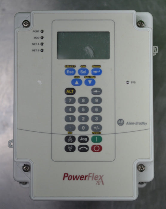Low Hours Allen-Bradley 20AB4P2C3AYNANC0 Powerflex70 1 HP Series A AC FRN: 5.001