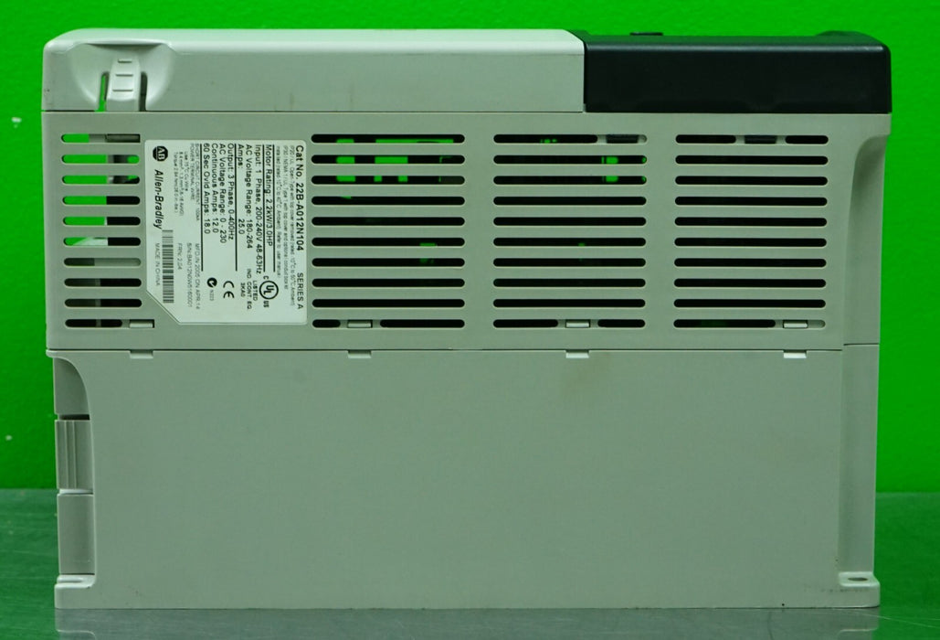 Allen-Bradley 22B-A012N104 PowerFlex 40 3HP SER. A FRN:2.04 Tested Good