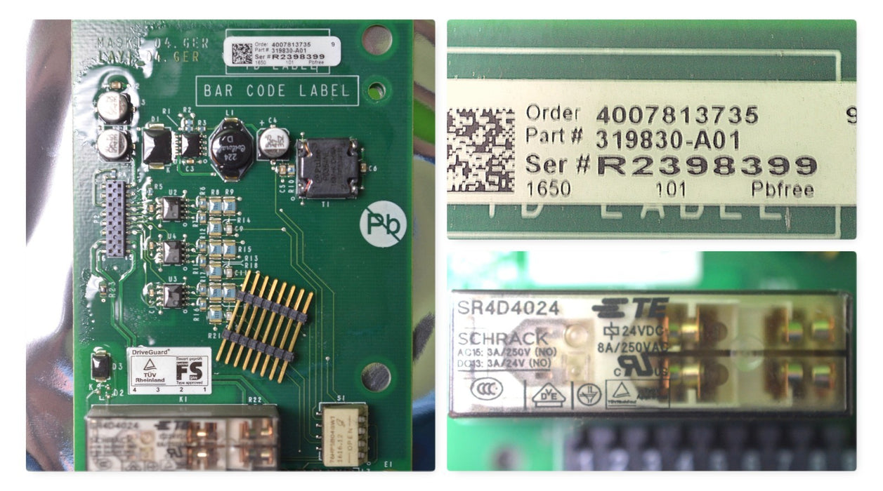 Allen-Bradley 319830-A01 Powerflex 700S Drive Guard Card - Control Card Tested 2