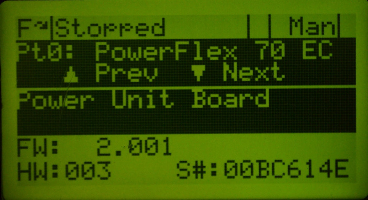 Allen-Bradley 20AC2P1A0AYNANC0 PowerFlex 70 1 HP Tested Good FRN: 5.001