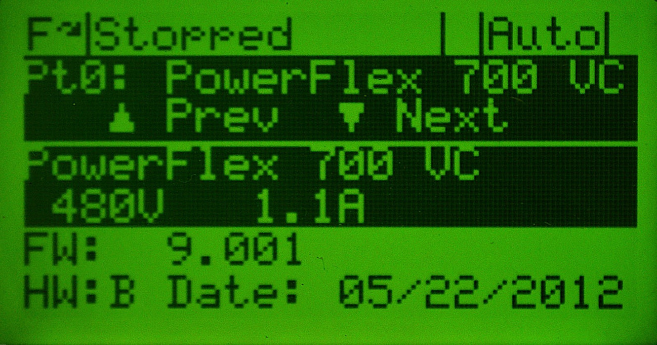 Allen-Bradley 20BD1P1A0AYNAND0 PowerFlex 700 1/2HP 480V Power Supply No Cassette