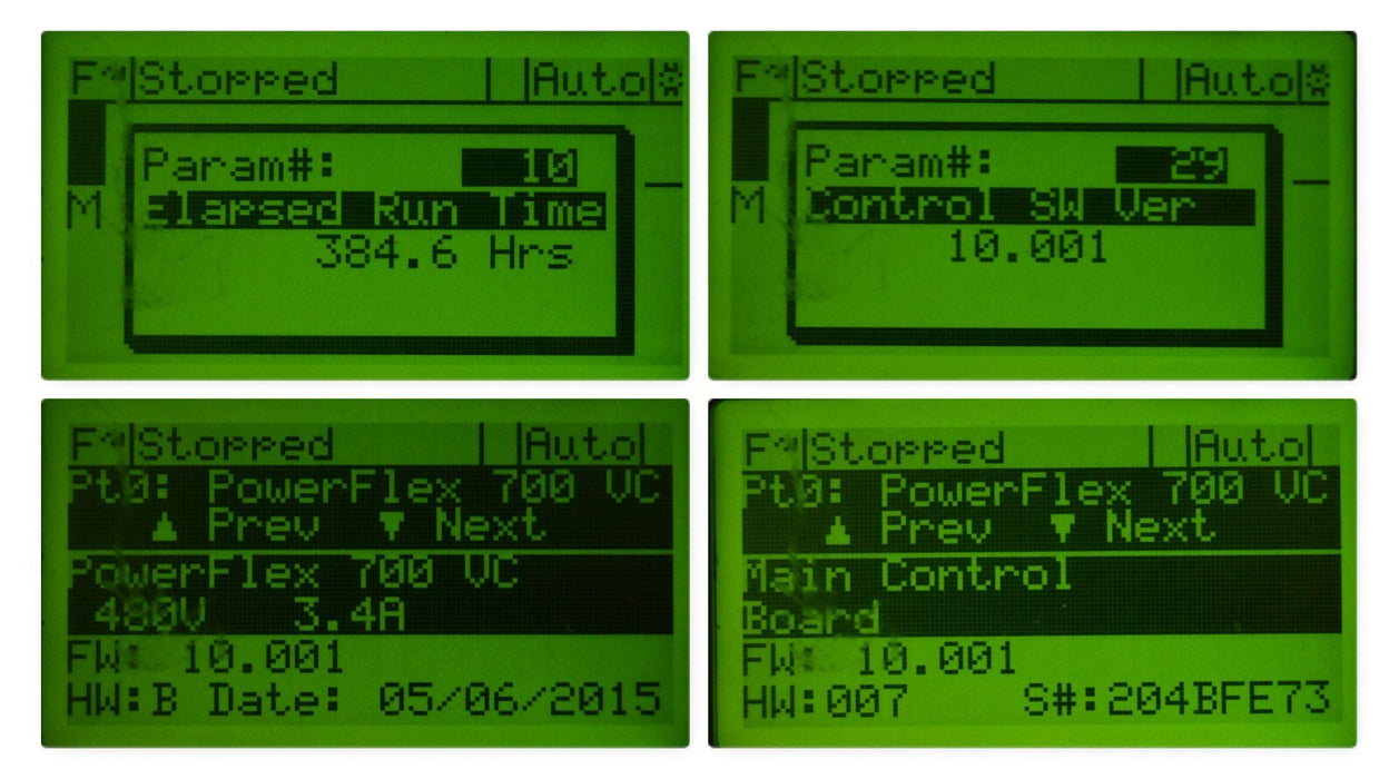 Low Hours Allen-Bradley 20BD3P4A3AYNAND0 PowerFlex 700 2HP 480 VAC FRN:10.001