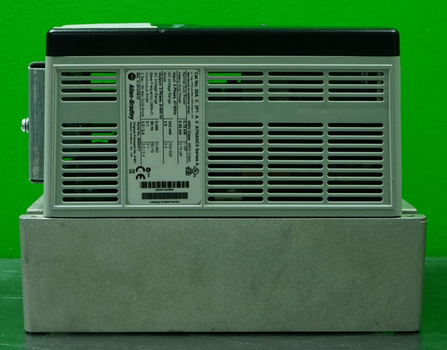 Allen-Bradley 20AC2P1A0AYNANC0 PowerFlex 70 1 HP Tested Good FRN: 5.001