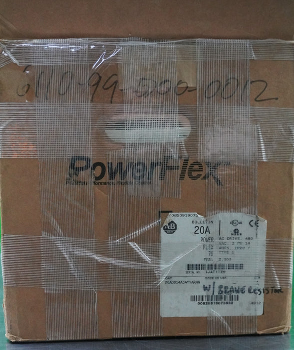 New Allen-Bradley PowerFlex 70 10 HP 20AD014A0AYNARNN 480 VAC FRN: 2.003