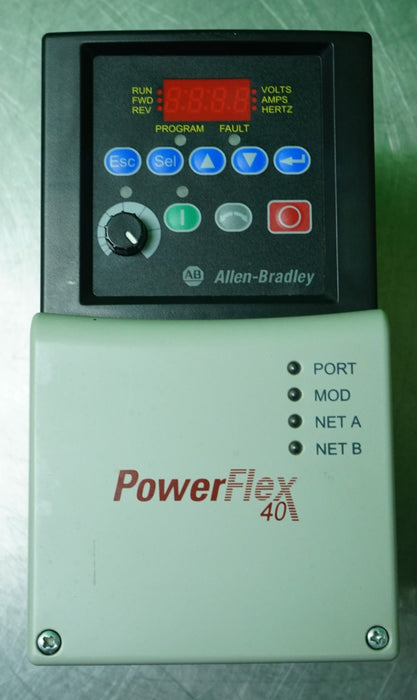 Allen Bradley 22B-D2P3N104 PowerFlex40 Drive Series A Tested Good FW:6.02