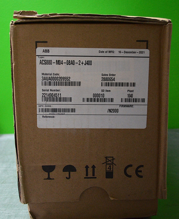 New ABB ACS880-M04-08A0-2+J400 2HP 230V 1.5Kw 3P VFD Compact Industrial AC Drive
