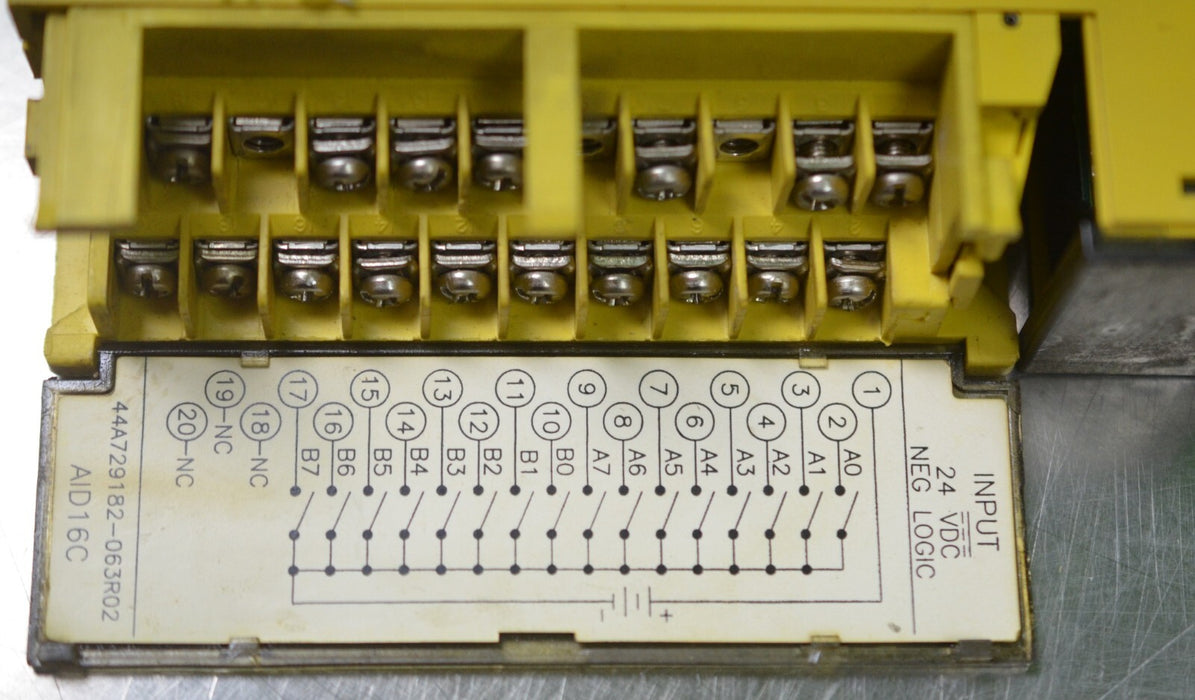 Fanuc A03B-0807-C103#D AID16C#D I/O Model A Output Module 16PT 24VDC, Parts Only