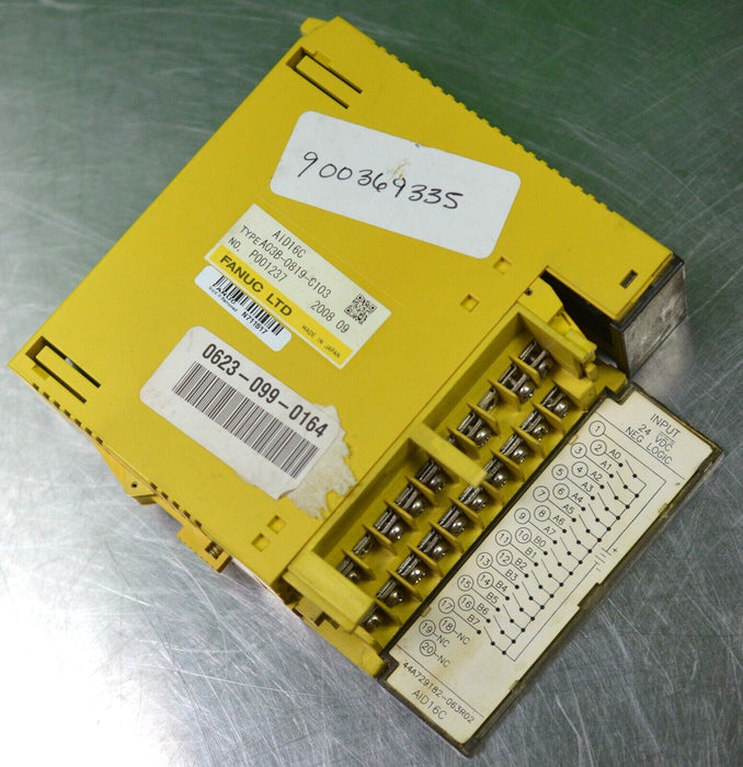 Fanuc A03B-0807-C103#D AID16C#D I/O Model A Output Module 16PT 24VDC, Parts Only