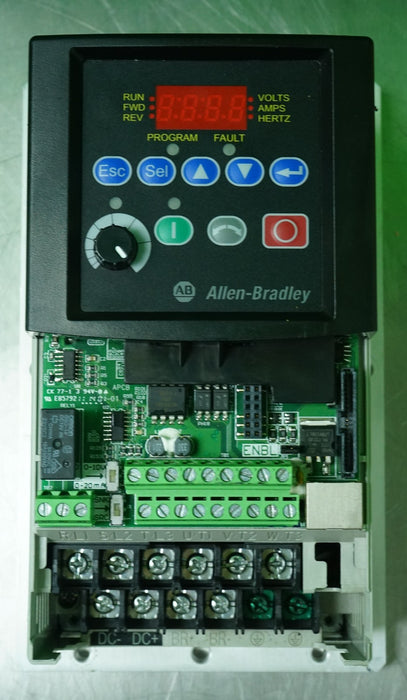 Allen-Bradley 22B-D1P4H204 PowerFlex 40 0.5HP Ser. A FRN: 6.02 Tested (No Cover)