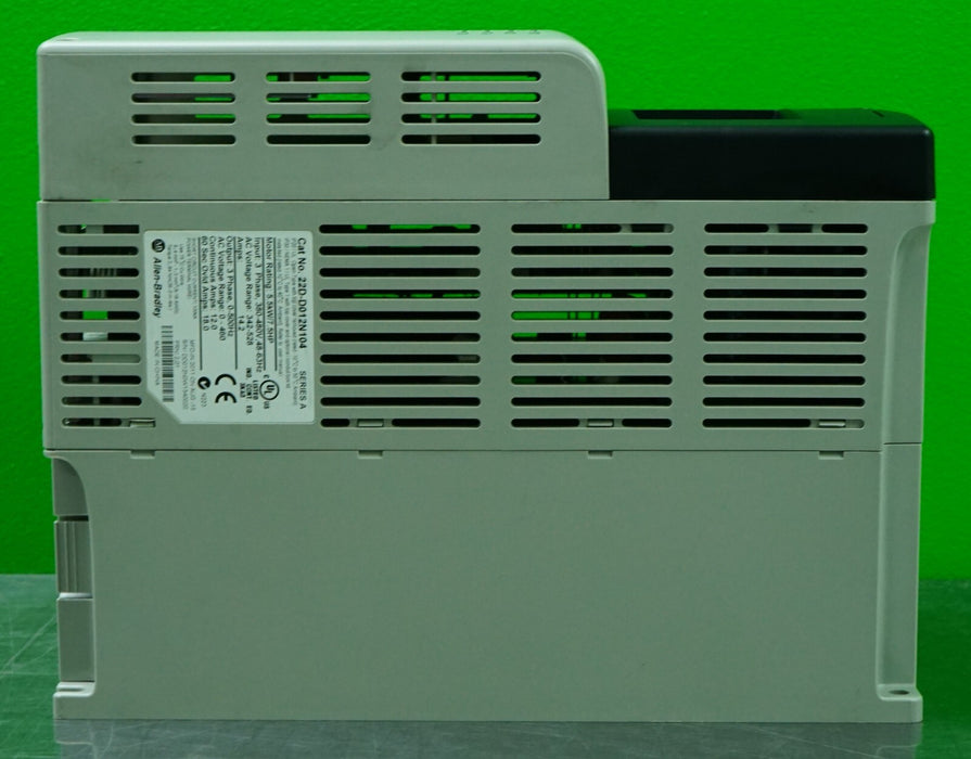 Allen-Bradley 22D-D012N104 PowerFlex 40P 7.5HP VFD Low Hours Tested FRN:2.01