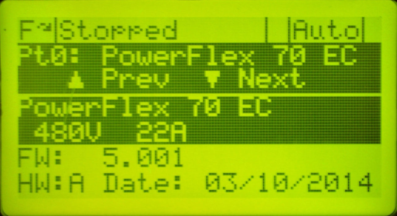 Allen Bradley PowerFlex 70 20AD022A0AYNANC0 Series A 480V 15HP  FRN:5.001