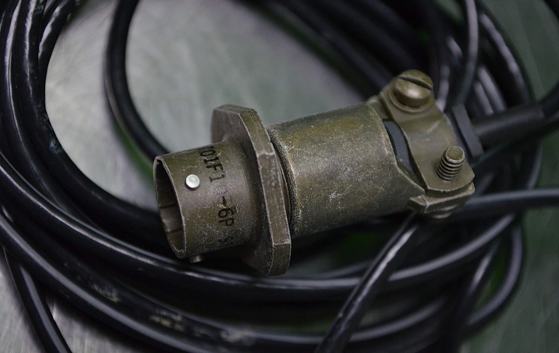 Schlumberger 949792 DCR25 LVDT Linear Displacement Transducer w/5 Pin Connector