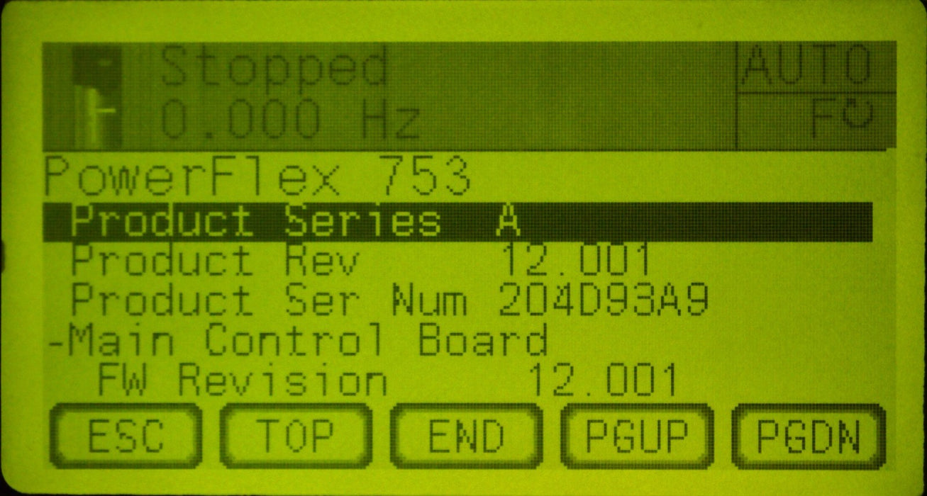 Low Hours Allen-Bradley 20F11RD011AA0NNNNN PowerFlex 753 7.5HP FRN:12.001 Tested