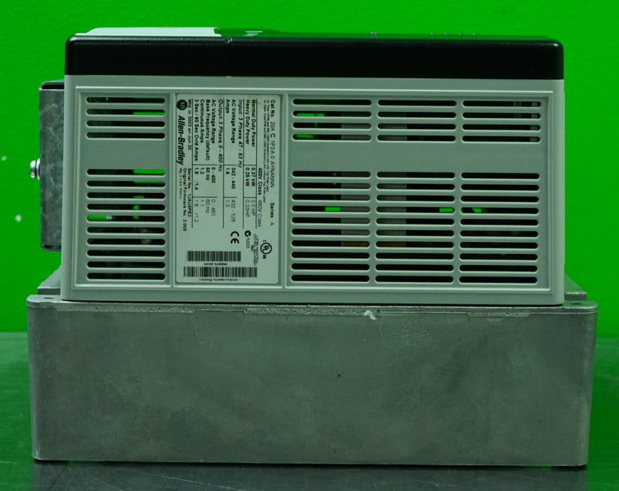 Allen Bradley Powerflex 70 1/2HP 20AC1P3A0AYNANNN Tested Good FRN:2.005