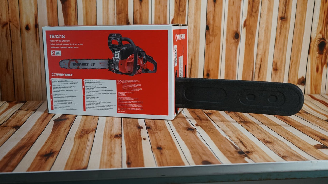 Troy-Bilt 41AY4218766 42cc 18 in. Low Kickback 2-Cycle Gas Chainsaw New