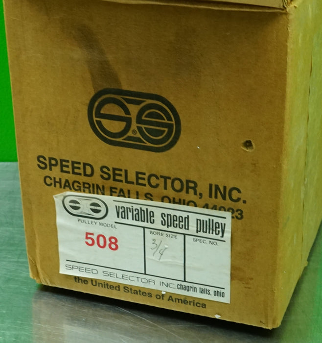 NEW SPEED SELECTOR VARIABLE SPEED PULLEY 3/4 BORE #508-200 #2