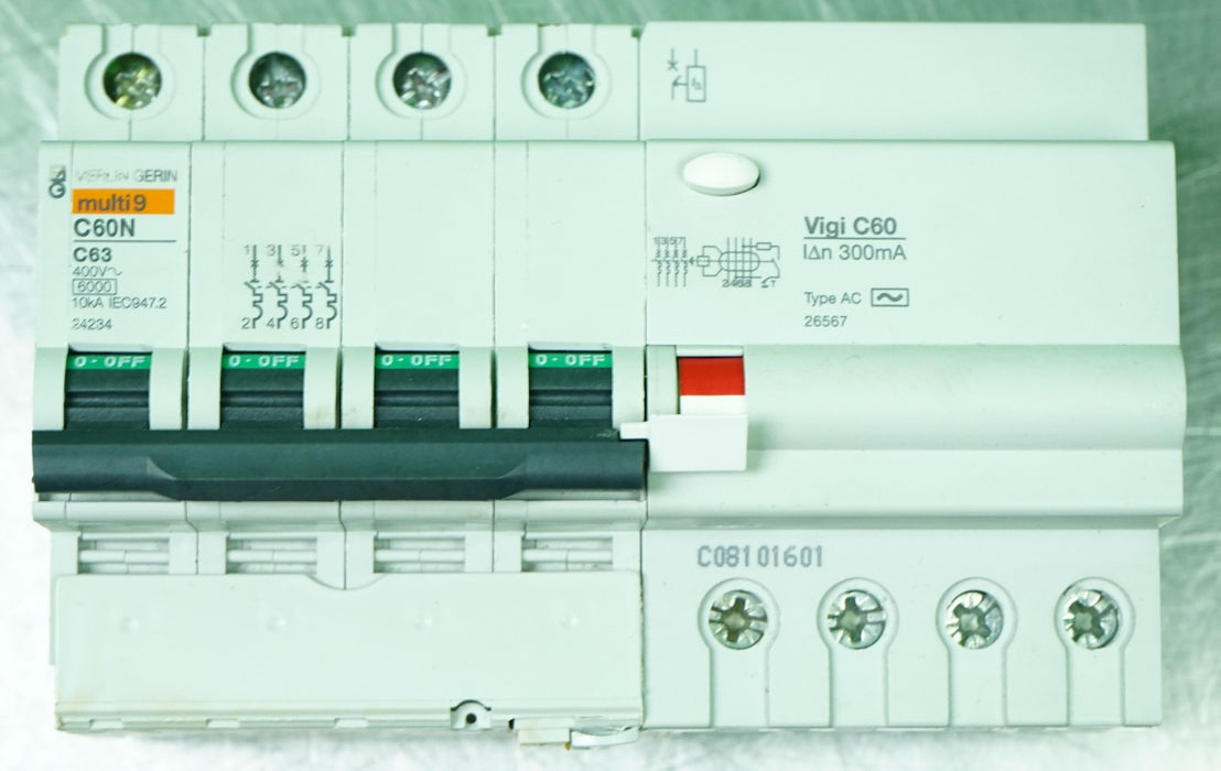 Merlin Gerin multi 9 C60N C63 400V W/Vigi C60