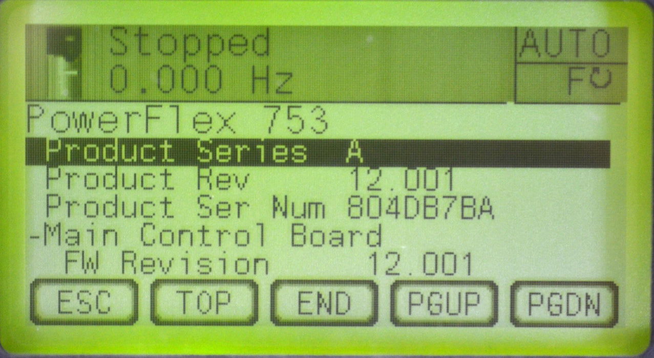 Low Hours Allen-Bradley 20F11RD3P4AA0NNNNN PowerFlex 753  2 HP FRN: 12.001