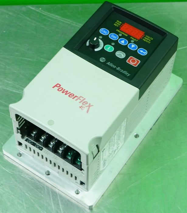 Allen-Bradley 22B-D1P4H204 PowerFlex 40 0.5HP 3Ph FRN 6.01 Tested Good