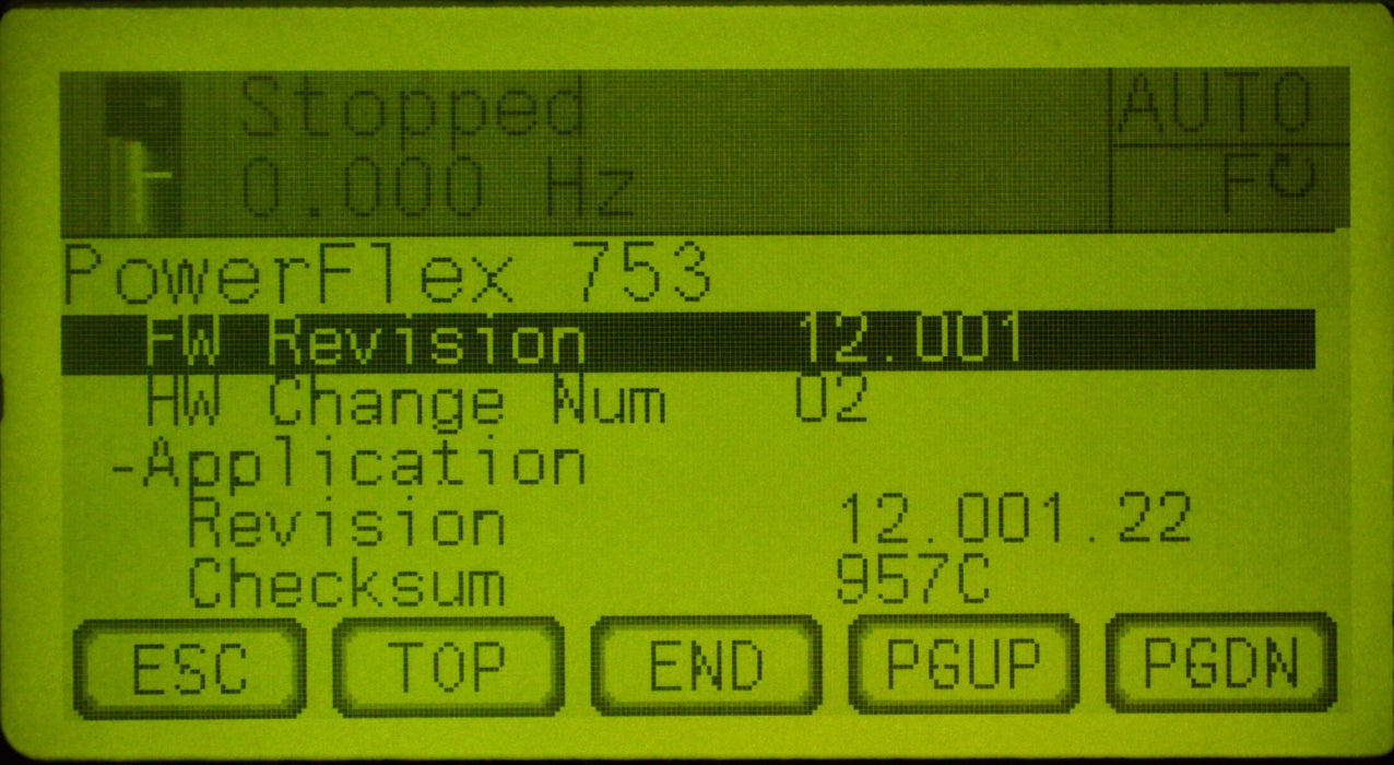 Low Hours Allen-Bradley 20F11RD011AA0NNNNN PowerFlex 753 7.5HP FRN:12.001 Tested