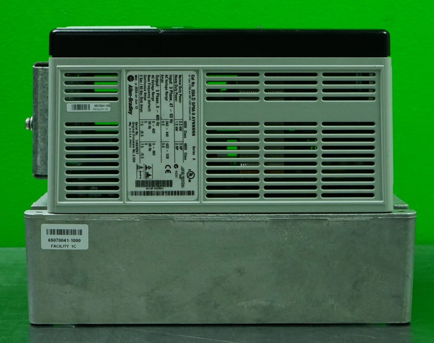 Low Hr Allen-Bradley PowerFlex 70 3 HP 20AD5P0A0AYNNNNN 480 VAC Tested FRN:2.009