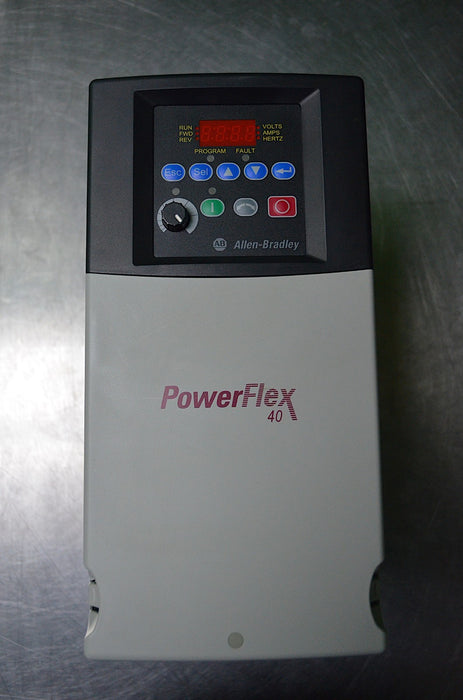 Allen-Bradley 22BD012N104 PowerFlex40 7.5 HP Ser. A 480VAC FRN:7.002 Tested Good
