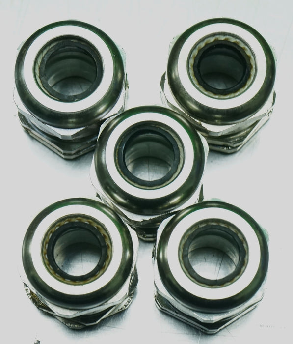 (5) HUMMEL 1/2'' STRAIN RELIEF STEEL CABLE GLAND