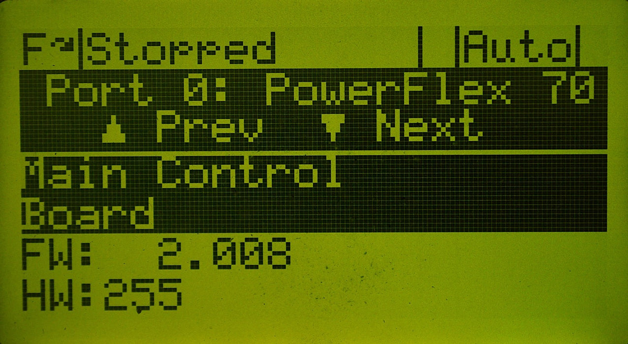 Low Hours Allen-Bradley PowerFlex 70 10 HP 20AD014A0AYNANNN Series A FRN: 2.008
