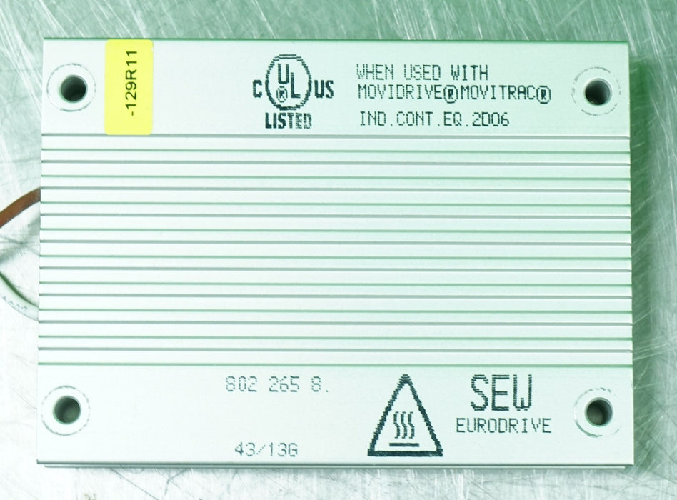 SEW Eurodrive Breaking Resistor, 72 Ohm/250W, 802 265 8
