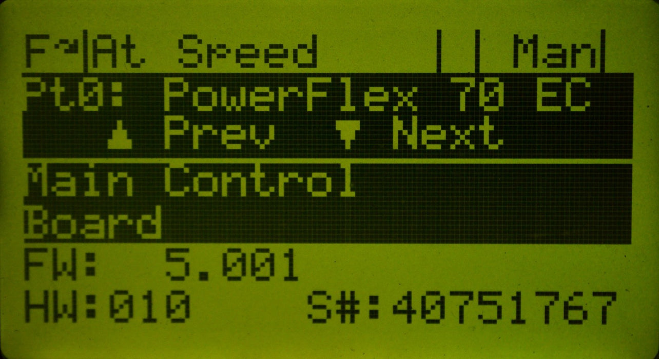 Allen-Bradley 20AD2P1A0AYNANC0 1 HP 480V Powerflex 70 FRN: 5.001 Tested Good